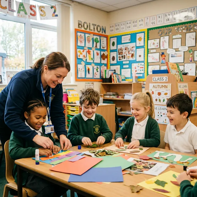 Inclusive classroom with children working together